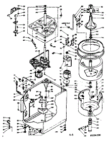 Machine Sub-Assembly parts for Kenmore Washer 110.6504300 (1106504300, 110 6504300) from AppliancePartsPros.com