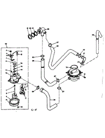 Water System parts for Kenmore Washer 110.6504300 (1106504300, 110 6504300) from AppliancePartsPros.com