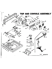 Top And Console Assembly parts for Kenmore Washer 110.6504301 (1106504301, 110 6504301) from AppliancePartsPros.com