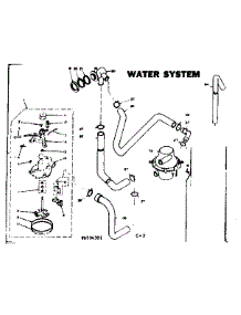 Water System parts for Kenmore Washer 110.6504351 (1106504351, 110 6504351) from AppliancePartsPros.com