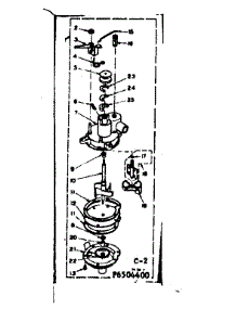 Pump Assembly parts for Kenmore Washer 110.6504400 (1106504400, 110 6504400) from AppliancePartsPros.com
