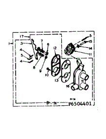 Two Way Valve Assembly parts for Kenmore Washer 110.6504401 (1106504401, 110 6504401) from AppliancePartsPros.com