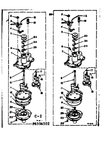 Pump Assembly parts for Kenmore Washer 110.6504502 (1106504502, 110 6504502) from AppliancePartsPros.com