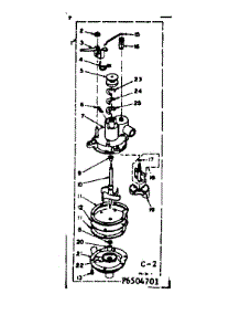 Pump Assembly parts for Kenmore Washer 110.6504701 (1106504701, 110 6504701) from AppliancePartsPros.com
