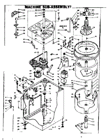 Machine Sub-Assembly parts for Kenmore Washer 110.6504855 (1106504855, 110 6504855) from AppliancePartsPros.com
