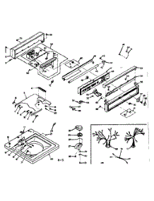 Top And Console parts for Kenmore Washer 110.6504901 (1106504901, 110 6504901) from AppliancePartsPros.com