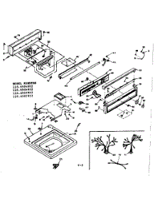 Top And Console parts for Kenmore Washer 110.6504952 (1106504952, 110 6504952) from AppliancePartsPros.com
