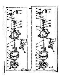 Pump Assembly parts for Kenmore Washer 110.6505402 (1106505402, 110 6505402) from AppliancePartsPros.com