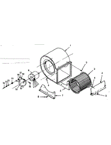 P.S.C. Blower Assembly parts for Kenmore Furnace 735.767521 (735767521, 735 767521) from AppliancePartsPros.com