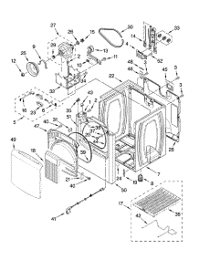 Cabinet Parts parts for Kenmore Dryer 110.68072801 (11068072801, 110 68072801) from AppliancePartsPros.com