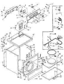 Machine Sub-Assembly parts for Kenmore Dryer 110.6807611 (1106807611, 110 6807611) from AppliancePartsPros.com
