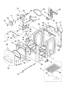 Cabinet Parts parts for Kenmore Dryer 110.68082700 (11068082700, 110 68082700) from AppliancePartsPros.com