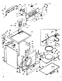 Machine Sub-Assembly parts for Kenmore Dryer 110.6808611 (1106808611, 110 6808611) from AppliancePartsPros.com