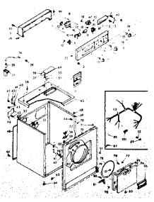 Machine Sub-Assembly parts for Kenmore Dryer 110.6808701 (1106808701, 110 6808701) from AppliancePartsPros.com
