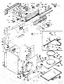 Machine Sub-Assembly parts for Kenmore Dryer 110.6808810 (1106808810, 110 6808810) from AppliancePartsPros.com
