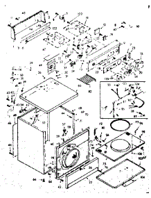 Machine Sub-Assembly parts for Kenmore Dryer 110.6808910 (1106808910, 110 6808910) from AppliancePartsPros.com