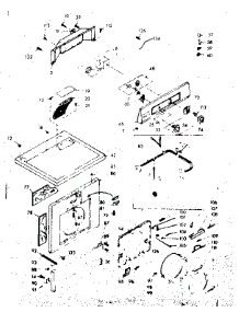 Top And Front Assembly parts for Kenmore Washer Dryer Combo 110.6810500 (1106810500, 110 6810500) from AppliancePartsPros.com