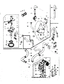 Water System parts for Kenmore Washer 110.6814701 (1106814701, 110 6814701) from AppliancePartsPros.com
