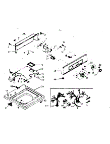 Top And Console parts for Kenmore Washer 110.6815650 (1106815650, 110 6815650) from AppliancePartsPros.com