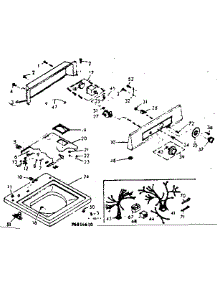 Top And Console parts for Kenmore Washer 110.6815660 (1106815660, 110 6815660) from AppliancePartsPros.com