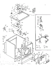 Machine Sub-Assembly parts for Kenmore Dryer 110.6817220 (1106817220, 110 6817220) from AppliancePartsPros.com