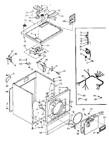 Machine Sub-Assembly parts for Kenmore Dryer 110.6817231 (1106817231, 110 6817231) from AppliancePartsPros.com