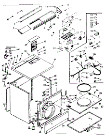 Machine Sub-Assembly parts for Kenmore Dryer 110.6817800 (1106817800, 110 6817800) from AppliancePartsPros.com