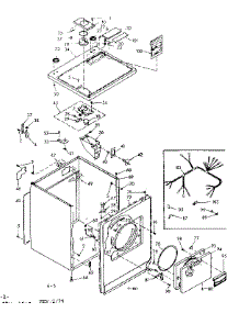 Machine Sub-Assembly parts for Kenmore Dryer 110.6818230 (1106818230, 110 6818230) from AppliancePartsPros.com