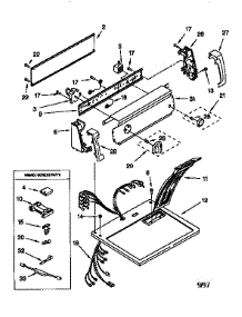 Top And Console parts for Kenmore Dryer 110.68202790 (11068202790, 110 68202790) from AppliancePartsPros.com