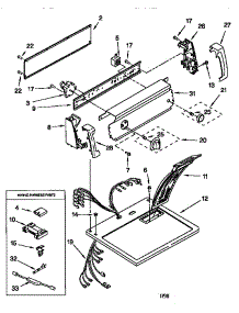 Top And Console parts for Kenmore Dryer 110.68202794 (11068202794, 110 68202794) from AppliancePartsPros.com