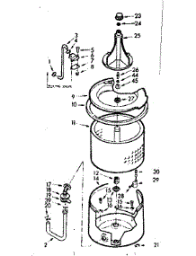 Tub And Basket Assembly parts for Kenmore Washer 110.6824530 (1106824530, 110 6824530) from AppliancePartsPros.com