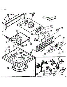 Top And Console Assembly parts for Kenmore Washer 110.6824540 (1106824540, 110 6824540) from AppliancePartsPros.com