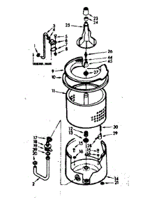 Tub And Basket Assembly parts for Kenmore Washer 110.6824574 (1106824574, 110 6824574) from AppliancePartsPros.com