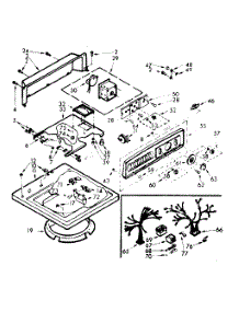 Top And Console Assembly parts for Kenmore Washer 110.6824574 (1106824574, 110 6824574) from AppliancePartsPros.com