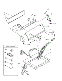 Top And Console Parts parts for Kenmore Dryer 110.68402700 (11068402700, 110 68402700) from AppliancePartsPros.com
