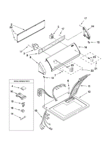 Top And Console Parts parts for Kenmore Dryer 110.68402701 (11068402701, 110 68402701) from AppliancePartsPros.com