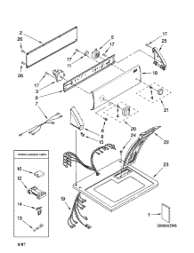 Top And Console Parts parts for Kenmore Dryer 110.68422700 (11068422700, 110 68422700) from AppliancePartsPros.com