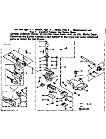 Burner Assembly parts for Kenmore Dryer 110.6607601 (1106607601, 110 6607601) from AppliancePartsPros.com