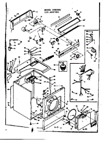 Machine Sub-Assembly parts for Kenmore Dryer 110.6607801 (1106607801, 110 6607801) from AppliancePartsPros.com