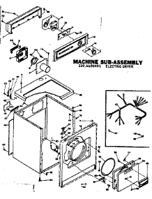Machine Sub-Assembly parts for Kenmore Dryer 110.6608401 (1106608401, 110 6608401) from AppliancePartsPros.com