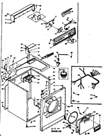 Machine Sub-Assembly parts for Kenmore Dryer 110.6608700 (1106608700, 110 6608700) from AppliancePartsPros.com