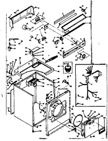 Machine Sub-Assembly parts for Kenmore Dryer 110.6608800 (1106608800, 110 6608800) from AppliancePartsPros.com