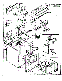 Machine Sub-Assembly parts for Kenmore Dryer 110.6608801 (1106608801, 110 6608801) from AppliancePartsPros.com