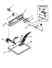 Top And Console parts for Kenmore Dryer 110.66101691 (11066101691, 110 66101691) from AppliancePartsPros.com