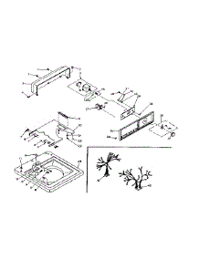 Top And Console Assembly parts for Kenmore Washer 110.6614100 (1106614100, 110 6614100) from AppliancePartsPros.com