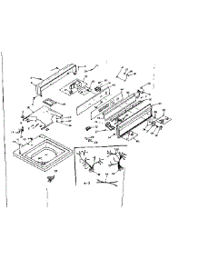 Top And Console Assembly parts for Kenmore Washer 110.6614800 (1106614800, 110 6614800) from AppliancePartsPros.com
