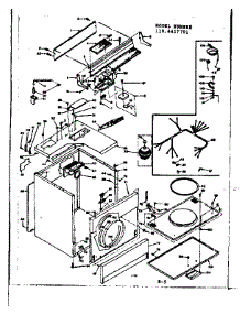 Machine Sub-Assembly parts for Kenmore Dryer 110.6617701 (1106617701, 110 6617701) from AppliancePartsPros.com