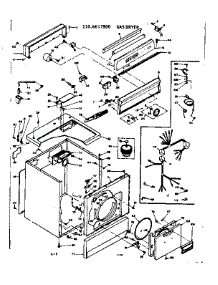 Machine Sub-Assembly parts for Kenmore Dryer 110.6617800 (1106617800, 110 6617800) from AppliancePartsPros.com