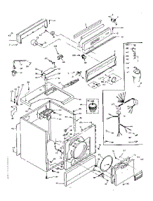 Machine Sub-Assembly parts for Kenmore Dryer 110.6617801 (1106617801, 110 6617801) from AppliancePartsPros.com
