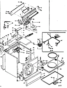 Machine Sub-Assembly parts for Kenmore Dryer 110.6618702 (1106618702, 110 6618702) from AppliancePartsPros.com